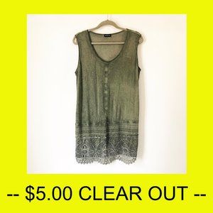 Onyx sleeveless dress or tunic